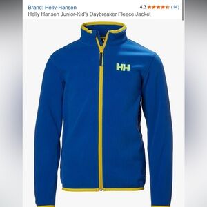 Helly Hansen Junior/ Kid's Daybreaker Fleece Jacket, sz 128/8